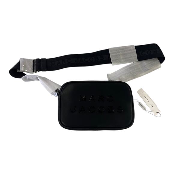 Marc Jacobs Flash Black Leather Crossbody Bag NWT Adjustable Strap